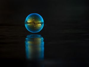 Preview wallpaper ball, bubble, reflection