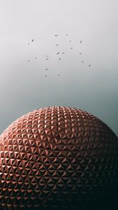 Preview wallpaper ball, building, architecture, dome, birds
