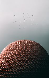 Preview wallpaper ball, building, architecture, dome, birds