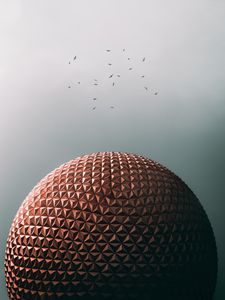 Preview wallpaper ball, building, architecture, dome, birds