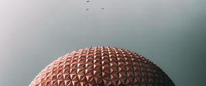 Preview wallpaper ball, building, architecture, dome, birds