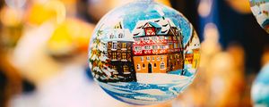 Preview wallpaper ball, christmas decoration, toy, focus, holiday