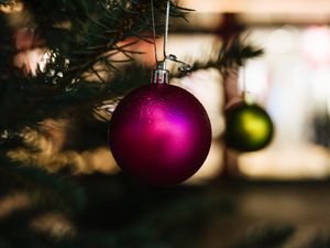 Preview wallpaper ball, christmas, new year, decoration