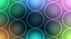 Preview wallpaper ball, circle, colorful, glow
