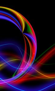 Preview wallpaper ball, colorful, line, abstraction