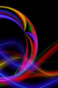 Preview wallpaper ball, colorful, line, abstraction
