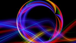 Preview wallpaper ball, colorful, line, abstraction