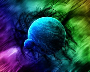 Preview wallpaper ball, colorful, rainbow, flash