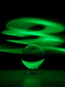 Preview wallpaper ball, dark, abstraction