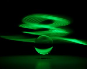 Preview wallpaper ball, dark, abstraction