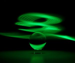 Preview wallpaper ball, dark, abstraction