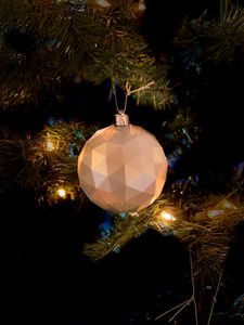 Preview wallpaper ball, decoration, garland, tree, new year, christmas