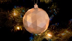 Preview wallpaper ball, decoration, garland, tree, new year, christmas