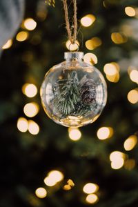 Preview wallpaper ball, decoration, glare, christmas, new year, holiday