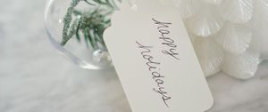 Preview wallpaper ball, decoration, inscription, holidays