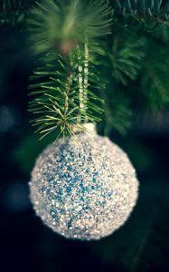 Preview wallpaper ball, decoration, tree, new year, christmas