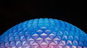 Preview wallpaper ball, dome, relief, surface, backlight, polygonal, geometric
