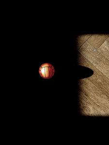 Preview wallpaper ball, flooring, basketball, sports, shadow