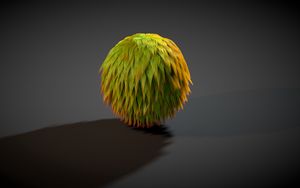 Preview wallpaper ball, fluffy, fur, com, background