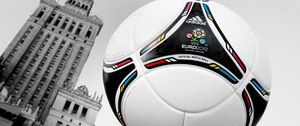 Preview wallpaper ball, football, euro 2012, championship, tower