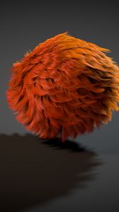 Preview wallpaper ball, fur, shadow