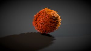 Preview wallpaper ball, fur, shadow