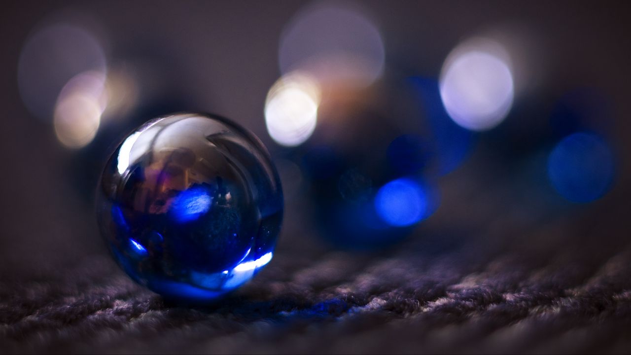 Wallpaper ball, glare, blur, bokeh