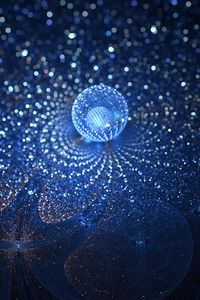 Preview wallpaper ball, glare, sparkles, fractal, abstraction