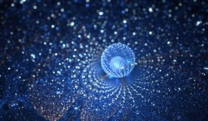 Preview wallpaper ball, glare, sparkles, fractal, abstraction