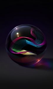 Preview wallpaper ball, glass, art, patterns