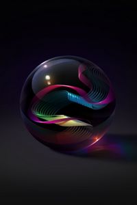 Preview wallpaper ball, glass, art, patterns