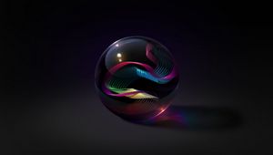 Preview wallpaper ball, glass, art, patterns