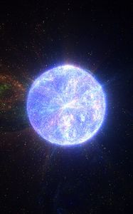 Preview wallpaper ball, glow, bright, glare, sparkles
