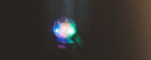 Preview wallpaper ball, glow, hand, dark