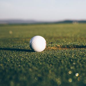 Preview wallpaper golf, ball, hole, lawn