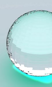 Preview wallpaper ball, huge, glass, transparent