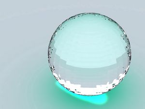 Preview wallpaper ball, huge, glass, transparent