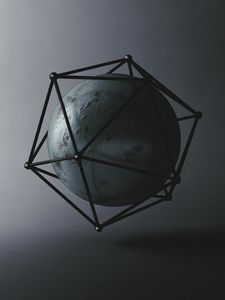 Preview wallpaper ball, icosahedron, shapes, geometry