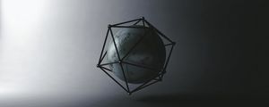 Preview wallpaper ball, icosahedron, shapes, geometry