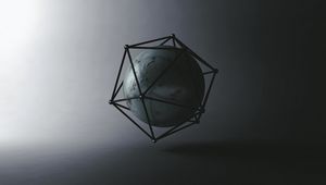 Preview wallpaper ball, icosahedron, shapes, geometry