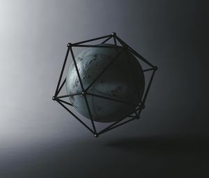 Preview wallpaper ball, icosahedron, shapes, geometry