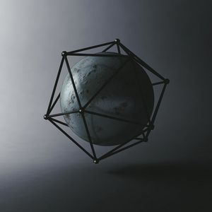 Preview wallpaper ball, icosahedron, shapes, geometry