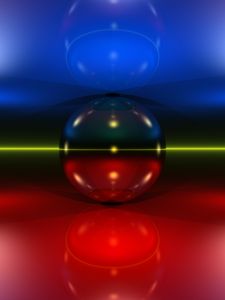 Preview wallpaper ball, lines, glow, glare, abstraction