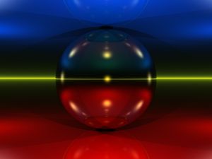Preview wallpaper ball, lines, glow, glare, abstraction