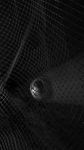 Preview wallpaper ball, mesh, bw, dark