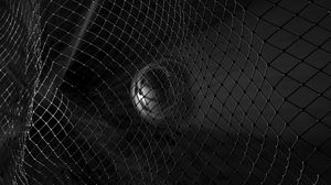 Preview wallpaper ball, mesh, bw, dark
