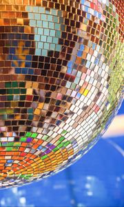 Preview wallpaper ball, mirror, colorful, mosaic