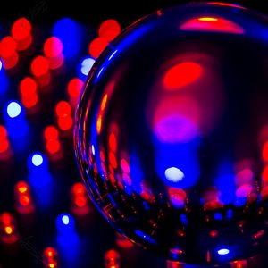 Preview wallpaper ball, neon, glare, reflection