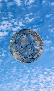 Preview wallpaper ball, net, sky, shape