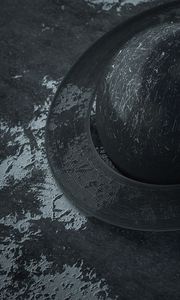 Preview wallpaper ball, orbit, black, scratches